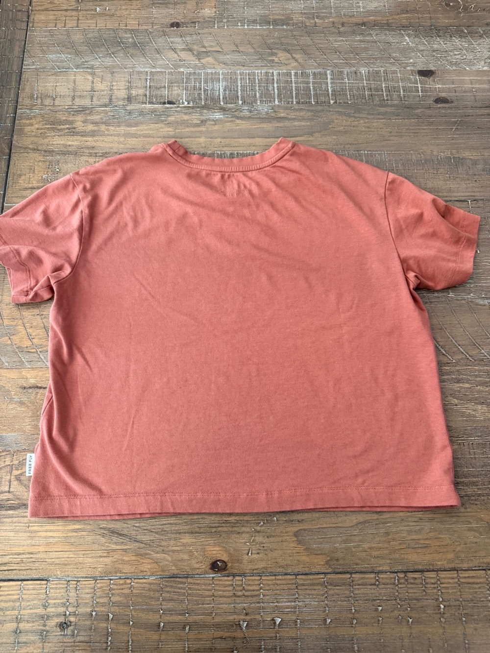 Freefly Women's Bamboo Current Boxy Tee Color Redwood Size Small